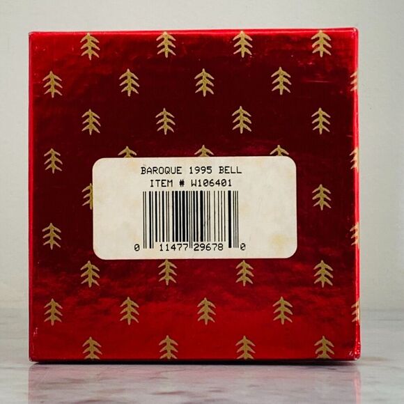 Wallace Annual Silverplate Christmas Bell 1995 Baroque 3.25 inch EUC - Picture 6 of 6